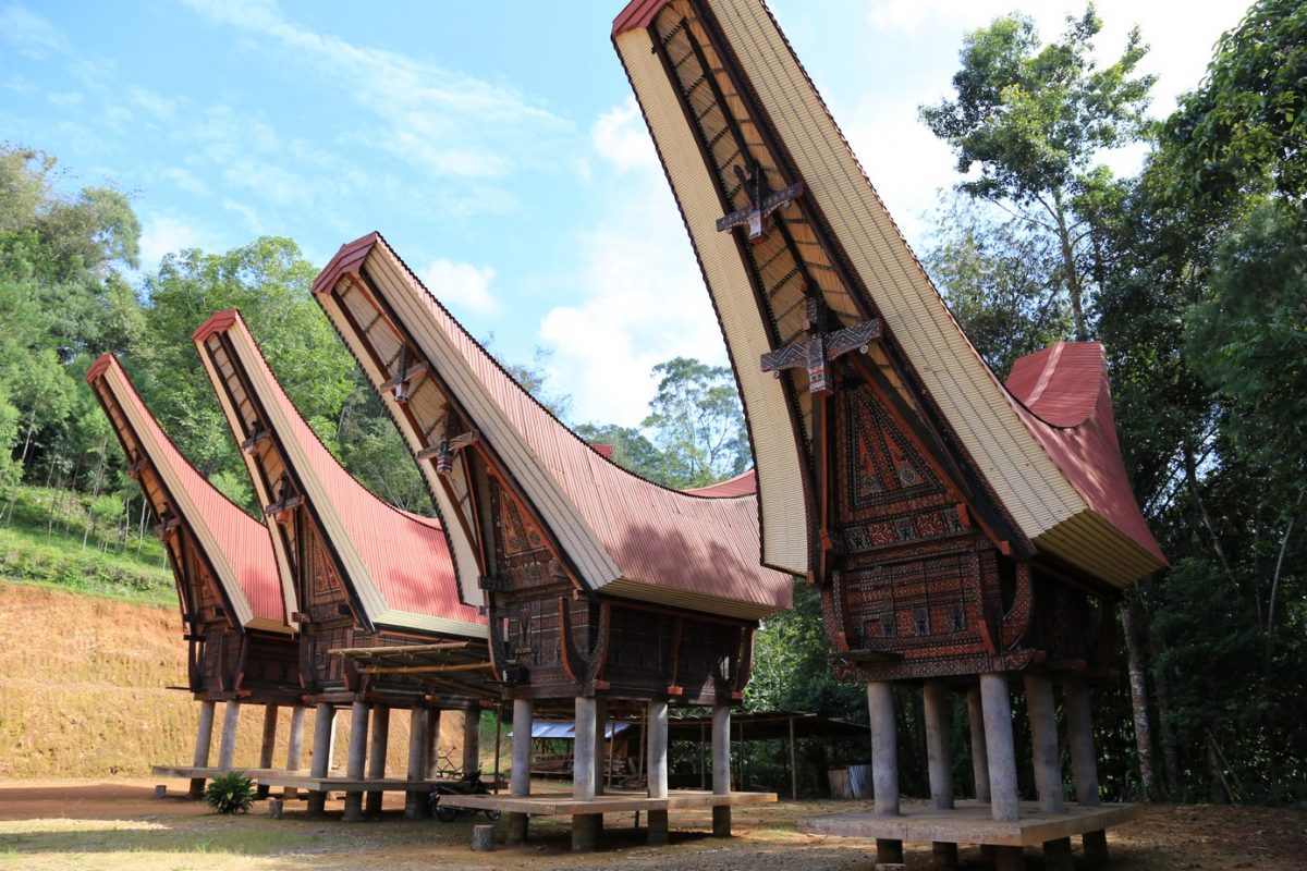 Rantepao, bienvenu en pays Toraja, ici on fait dans la boucherie et la charpente.